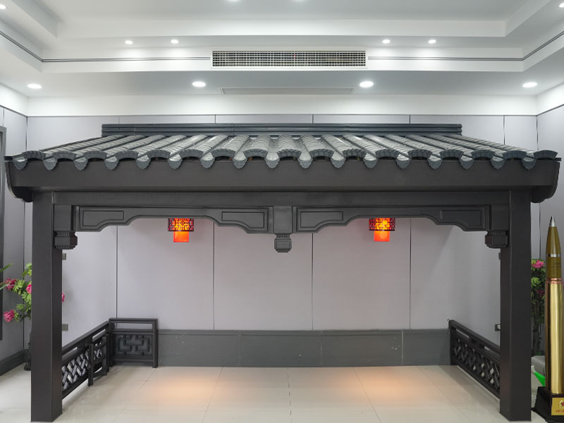 Alüminyum Magnezyum Manganez Hui Stil Antika Metal Çatı Karo