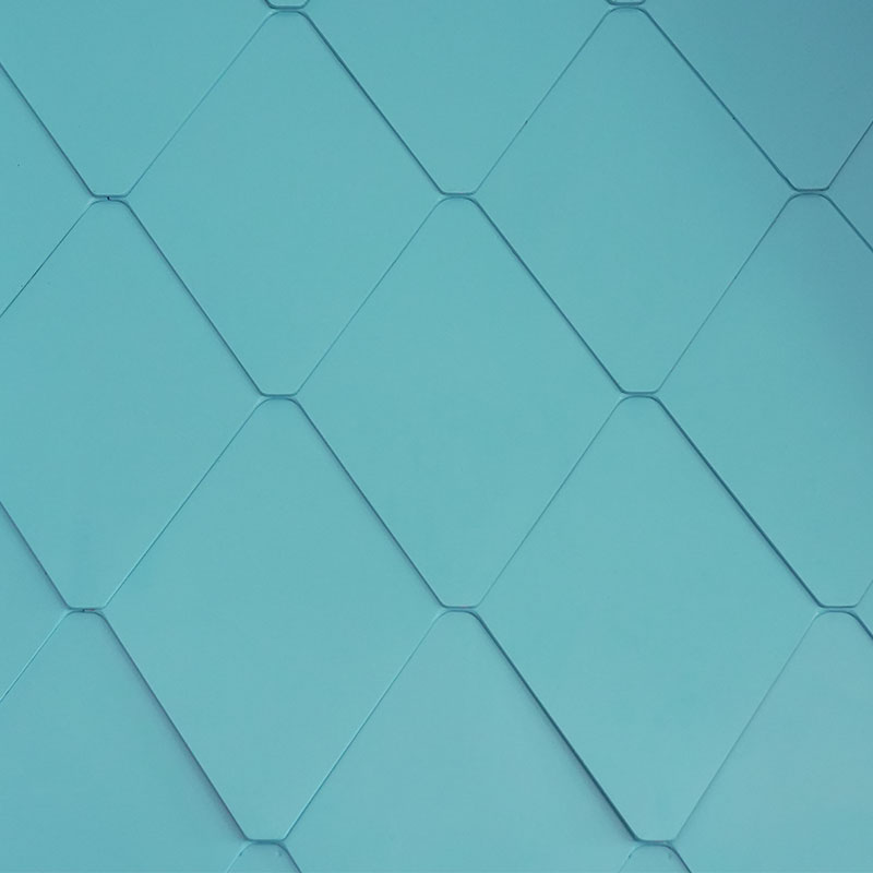 Alüminyum magnezyum manganez kompozit elmas şekilli metal çatı kiremit